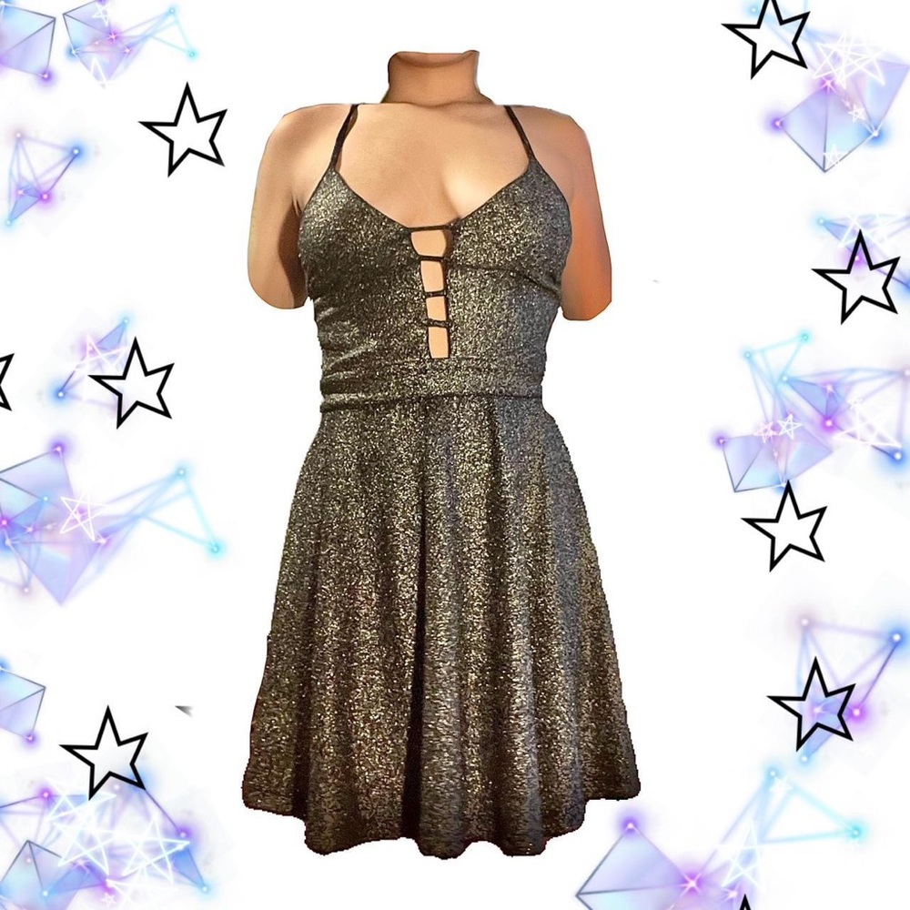 Y2K Reflective Rave Tanktop Dress